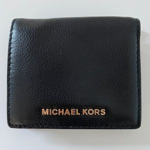 Michael Kors black leather wallet